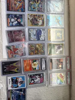 pokemon cards 33 All Near Mint Condition Three Graded Cards and four sports card - Image 1