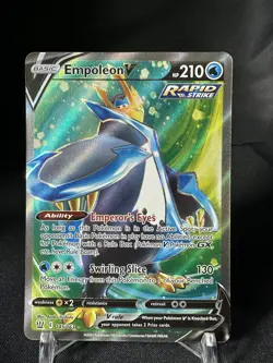 Empoleon V 145/163 Battle Styles NM Full Art Ultra Rare Pokemon Card - Image 1