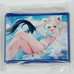 Hololive Shirakami Fubuki Swimsuit Card Sleeve Playmat Set Roji - Image 2
