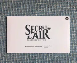 SDCC 2025 HASBRO Exclusive Secret Lair Devastation Of Dragons Rainbow Foil MTG - Image 2