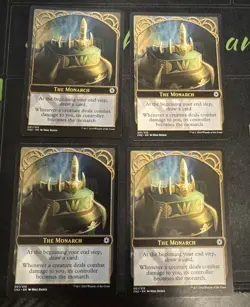 The Monarch Token X4 Conspiracy Take the Crown Magic the Gathering mtg - Image 1