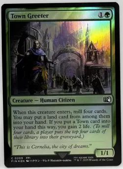 Town Greeter FOIL - Final Fantasy C 0209 MTG Magic The Gathering - Image 1