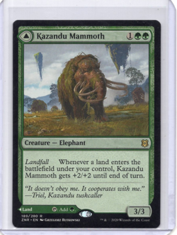 Kazandu Mammoth 189/280 Zendikar Rising MTG LP - Image 1
