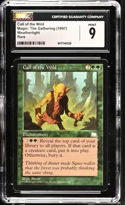 CALL OF THE WILD Weatherlight Rare CGC 9 Vintage MTG [Nostalgium] - Image 1