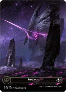 Swamp (Borderless) - 0264 - Edge of Eternities - MTG - NM Ships Now - Image 1