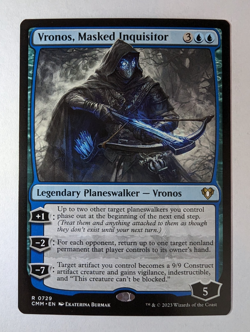 VRONOS MASKED INQUISITOR 729 Commander Masters MTG Magic NM - Image 1