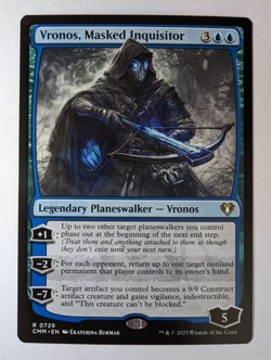 VRONOS MASKED INQUISITOR 729 Commander Masters MTG Magic NM - Image 2