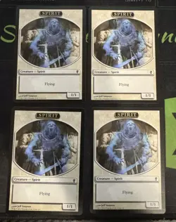 Spirit Token X4 Conspiracy Magic the Gathering mtg - Image 1