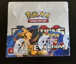 Pokemon TCG XY Evolutions Booster Box Factory Sealed 36 Packs - Image 1
