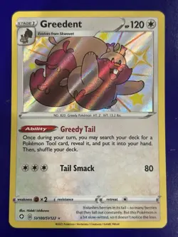 Greedent SV100/SV122 Shining Fates: Shiny Vault Holo Pokemon TCG - Image 1
