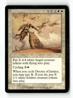 MTG Decree of Justice - Scourge Heavily Played English - Image 1