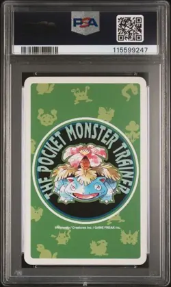 1996 POKEMON GREEN VERSION PLAYING CARDS #122 MR. MIME 7 OF CLUBS PSA 7 NM - Image 2