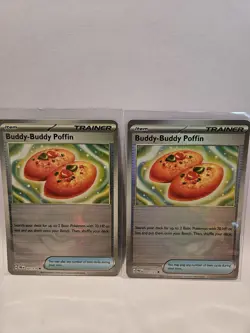 Pokemon Buddy-Buddy Poffin Poke Ball 101/131 Prismatic Evolutions Holo x2 - Image 1