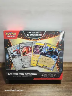 Pokemon TCG Meddling Sparks Premium Collection Box 12 Booster Packs - NEW SEALED - Image 1