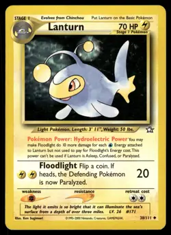 LANTURN - 38/111 - NEO GENESIS WOTC 2000 POKEMON ENGLISH - LP - Image 1