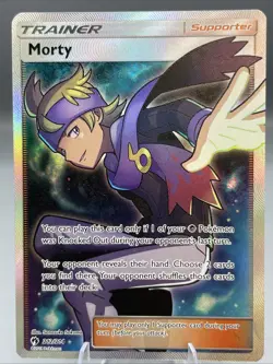 Pokemon • Morty • Lost Thunder (Full Art) 212/214 Ultra Rare TCG - LP - Image 2