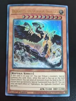 Yugioh Ogdoabyss, the Ogdoadic Overlord ANGU-EN009 Ultra Rare 1st Ed - Near Mint - Image 1
