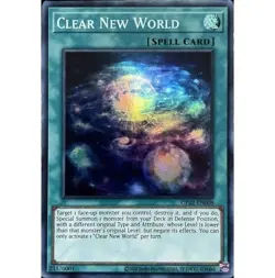 Yugioh - Clear New World (Super Rare) (1st Edition) - OP22-EN008 P - Image 1