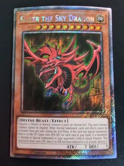Slifer The Sky Dragon Platinum Secret Rare RA04-EN117 Yugioh - Near Mint - Image 1