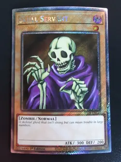 Yugioh Skull Servant RA04-EN110 1st Platinum Secret Rare - Near Mint - Image 1