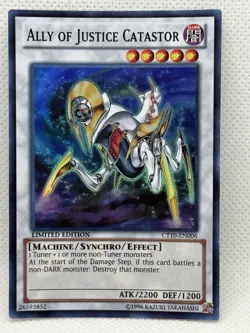 Yugioh! Ally Of Justice Catastor - CT10-EN006 - Super Rare - Limited Edition NM - Image 1