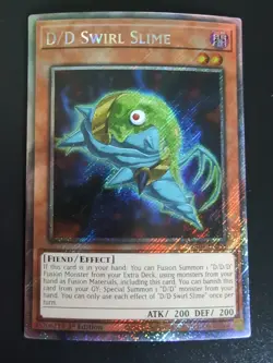 Yugioh! D/D Swirl Slime - Platinum Secret Rare - RA04-EN258 1st Edition NM - Image 1