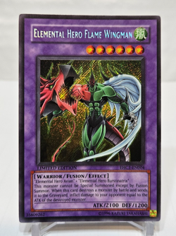 Elemental Hero Flame Wingman EHC1-EN004 Secret Rare Limited Edition Yugioh 7162 - Image 1