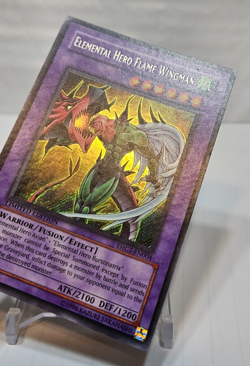Elemental Hero Flame Wingman EHC1-EN004 Secret Rare Limited Edition Yugioh 7162 - Image 3
