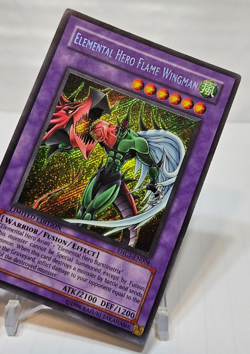 Elemental Hero Flame Wingman EHC1-EN004 Secret Rare Limited Edition Yugioh 7162 - Image 4