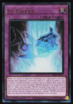 Yugioh! Ice Barrier RA01-EN071 Prismatic Ultimate Rare - Image 1