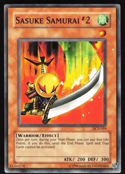 Yugioh! Sasuke Samurai #2 DCR-059 *ERROR WHITE DOT* - Image 1