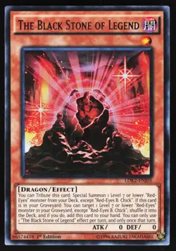 Yugioh! The Black Stone of Legend LDK2-ENJ05 Ultra Rare 1st Ed - Image 1