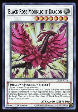 Yugioh! Black Rose Moonlight Dragon (Blue) LDS2-EN112 Ultra Rare - Image 1