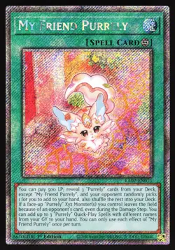 Yugioh! My Friend Purrely (Platinum Secret Rare) RA02-EN071 - Image 1