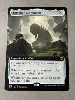Forsaken Monument (Extended Art) - Zendikar Rising MTG NM - Image 1