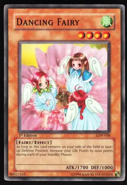 Yugioh! Dancing Fairy LON-038 VINTAGE 1st Ed - Image 1