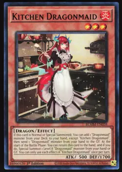 Yugioh! Kitchen Dragonmaid BLMM-EN058 Ultra Rare 1st Ed - Image 1