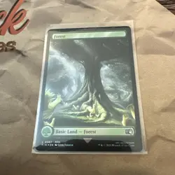 MTG Forest (0307) Final Fantasy Foil - Image 1