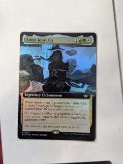 Annie Joins Up (Extended Art) #347 (Foil) (NM) Thunder Junction OTJ Magic MTG - Image 1