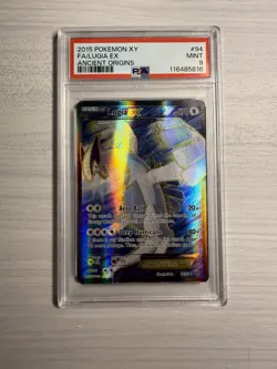 (NEW CERT) PSA 9 Lugia EX 94/98 Ancient Origins 2015 Pokemon Card Full Art Foil - Image 1