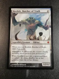 Kozilek, Butcher of Truth Rise of the Eldrazi Card MTG Magic the Gathering 2010 - Image 1