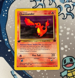 Charmander 50/82 1st Edition Team Rocket Set Pokemon Card WOTC Vintage MP/HP - Image 1