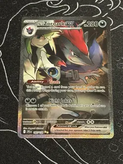 Pokemon TCG N's Zoroark EX Holo Card 185/159 Sv09: Journey Together - Image 1