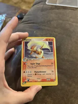 Pokemon TCG EX Sandstorm Flareon Holo Card 5/100 Sandstorm Flareon LP Holo Rare - Image 2