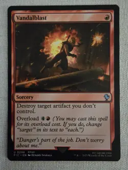 Vandalblast Commander Final Fantasy MTG Card Near Mint Condition - Image 1