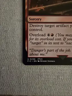 Vandalblast Commander Final Fantasy MTG Card Near Mint Condition - Image 2