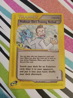 Pokemon TCG Trainer Card Regular Professor Elm's Training Method 148/165 (2002) - Image 1