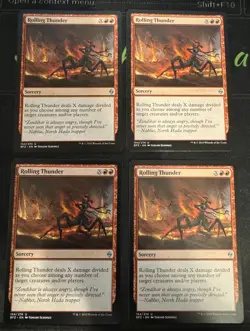 Rolling Thunder X4 Battle for Zendikar Magic the Gathering mtg - Image 1