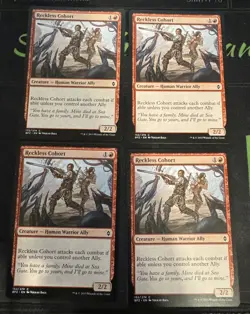 Reckless Cohort X4 Battle for Zendikar Magic the Gathering mtg - Image 1