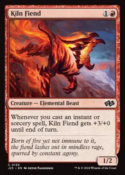 (X4) Kiln Fiend 0139 Play Set Common Foundations Jumpstart MTG NM - Image 1